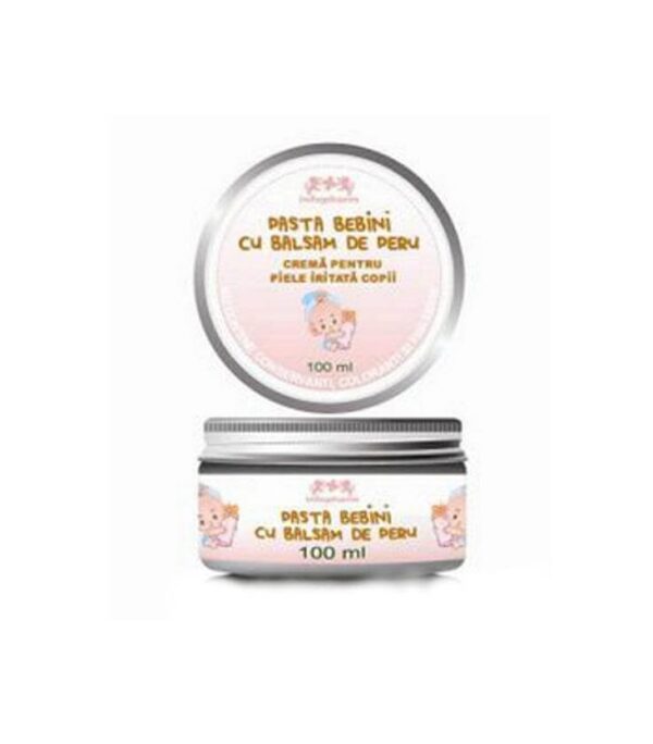 pasta-bebini-cu-balsam-de-peru-100ml-infopharm-O41276-farmacia-morpheus Pastă Bebini cu Balsam de Peru, 100ml, Infopharm