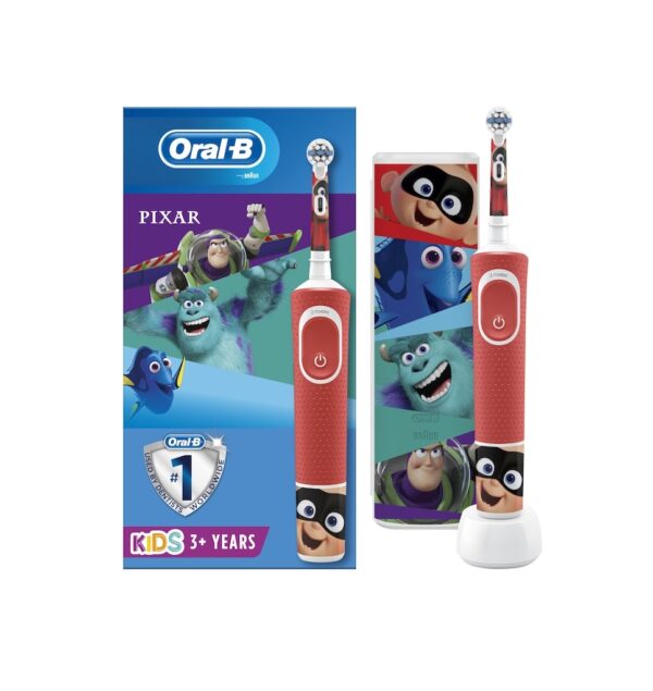 Periuta Electrica pentru Copii, Curatare 2D, Vitality D100, Pixar, 7600 Oscilatii/Minut, Oral B