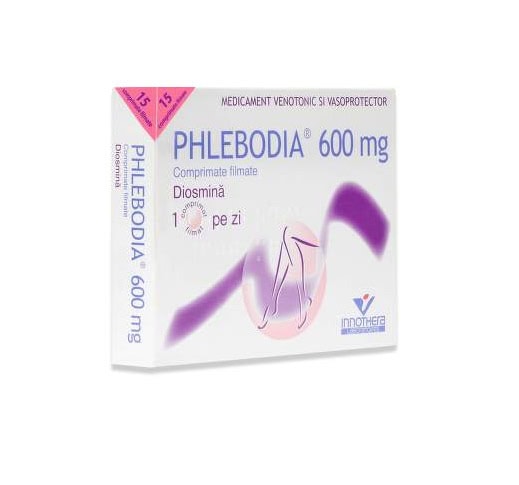 Phlebodia 600mg, 15 Comprimate Filmate, Innothera
