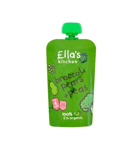 Piure Eco din Brocoli, Para si Mazare, +4 Luni, 120g, Ella's Kitchen