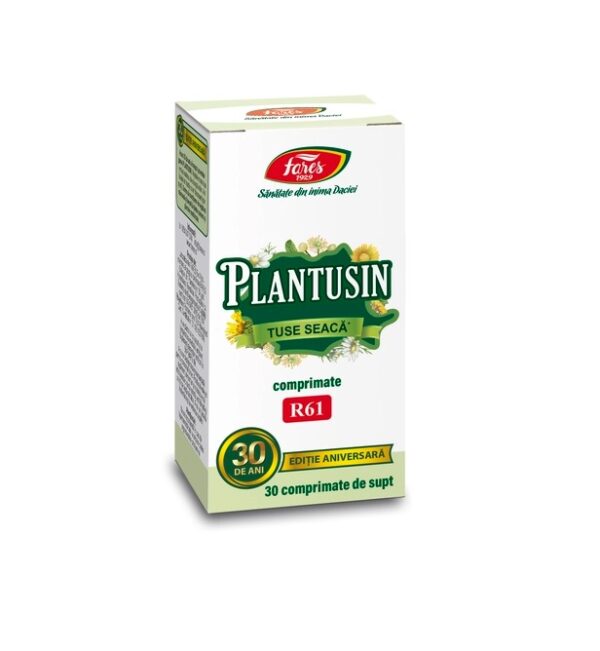 Plantusin Tuse Seaca R61, 30 Comprimate de Supt, Fares