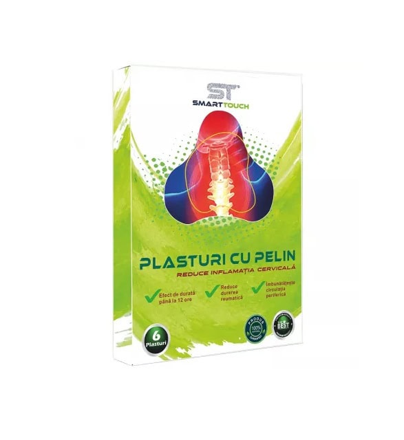 plasturi-cu-pelin-pentru-dureri-cervicale-6-bucati-smart-touch-O31663-farmacia-morpheus Plasturi cu Pelin pentru Dureri Cervicale, 6 Bucati, Smart Touch