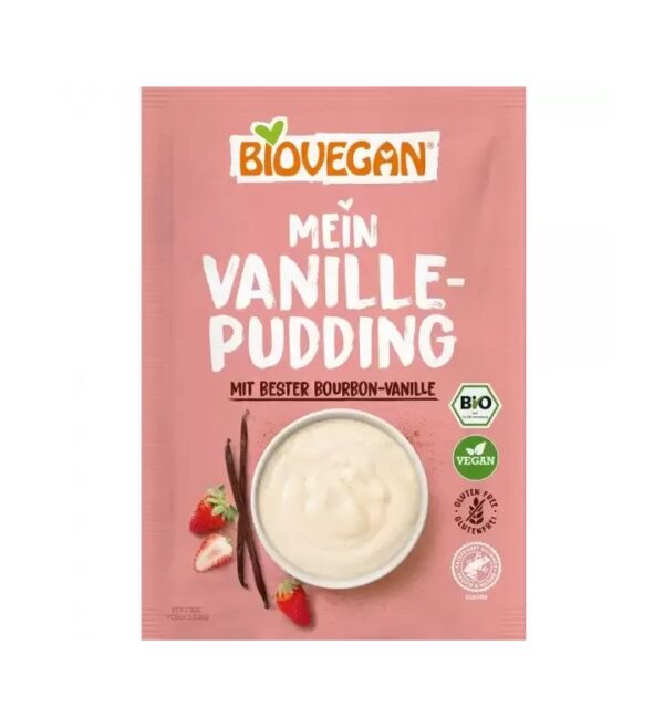 Pudra Budinca Vanilie Fara Gluten Bio, 36g, Biovegan
