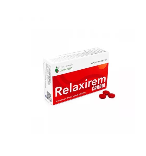 Relaxirem Cardio, 30 Comprimate, Remedia