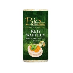 Rondele de Orez Expandat Fara Sare (Fara Gluten) BIO Rinatura, 100 g, Depal