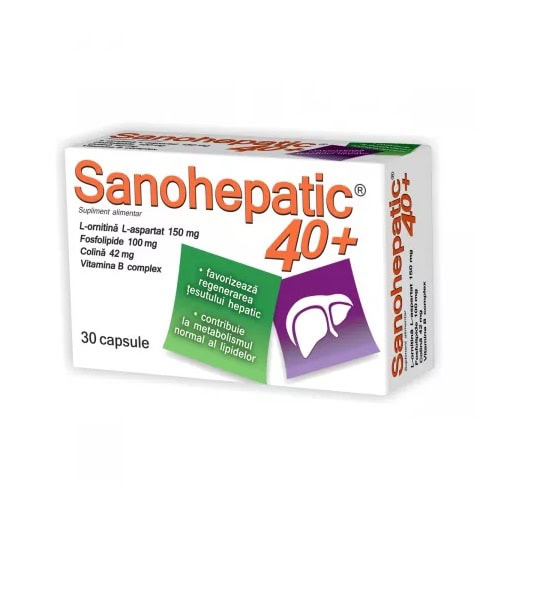 Sanohepatic 40+, 30 Capsule, Zdrovit
