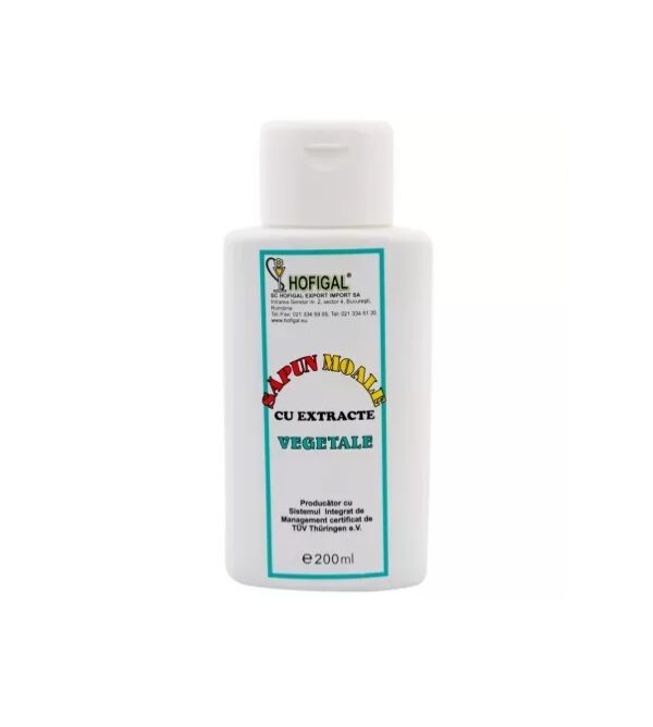 Sapun Lichid Vegetal, 200 ml, Hofigal