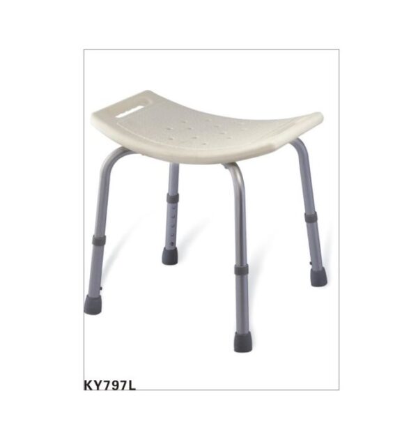Scaun de Dus din Aluminiu, Reglabil, Greutate Maxima 100kg, KY797L-19, Med-Tehnica
