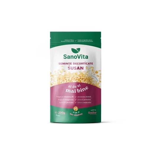 Seminte de Susan Decorticat, 200 g, SanoVita
