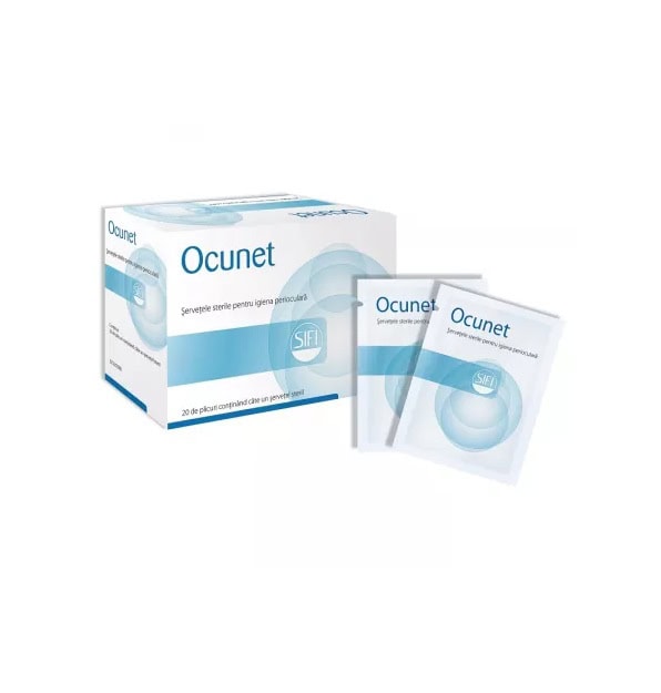 Servetele Oftalmice Ocunet, 20 Bucati, Sifi