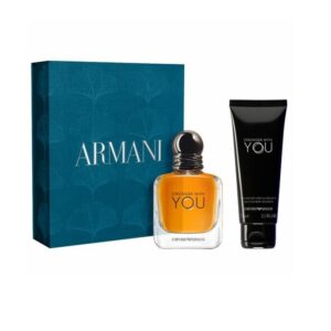 Set Cadou Apa de Parfum pentru Barbati, Stronger With You, Armani