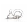 Set Tetine Silicon Gat Larg, 6+ Luni, 2 Bucati, Minut