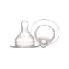 Set Tetine Silicon Gat Larg pentru Lichide Groase 0+ Baby, 2 Bucati, Minut