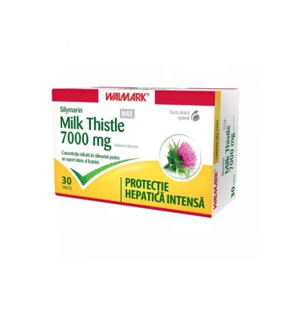 silymarin-milk-thistle-max-7000mg-30-comprimate-filmate-walmark-O18582-farmacia-morpheus Silymarin Milk Thistle MAX, 7000mg, 30 Comprimate Filmate, Walmark