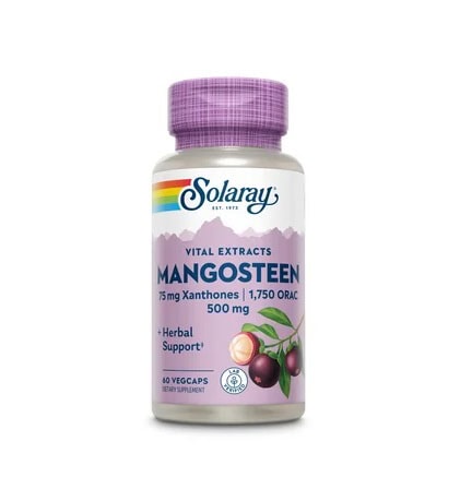 Supliment natural cu extract de mangosteen pentru imunitate și energie.