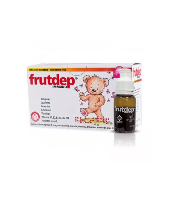 Solutie Orala Frutdep Immuno, 10 Flacoane, Dr. Phyto