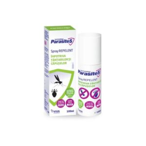 Spray Repelent Impotriva Tantarilor si a Capuselor Parasites Santaderm, 100 ml, Viva Pharma