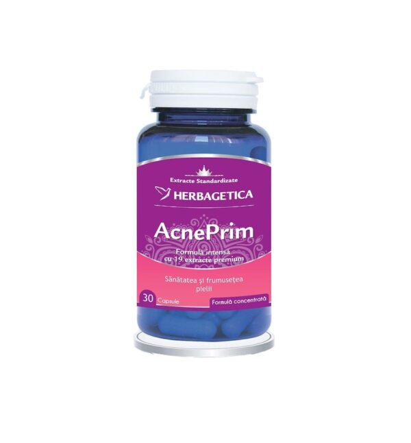 Supliment Alimentar Acneprim, 30 Capsule, Herbagetica