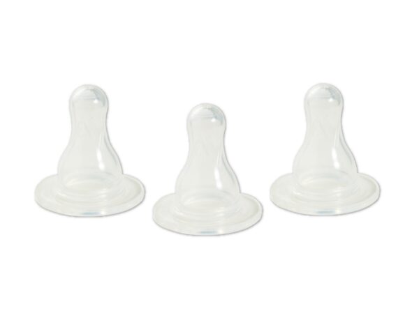 Tetine din Silicon Curgere Lenta, 9+ Luni, 3 Bucati/Blister, Primii Pasi
