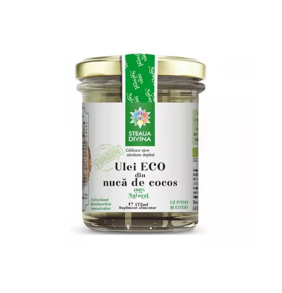 Ulei Bio din Nuca de Cocos, 175 ml, Steaua Divina