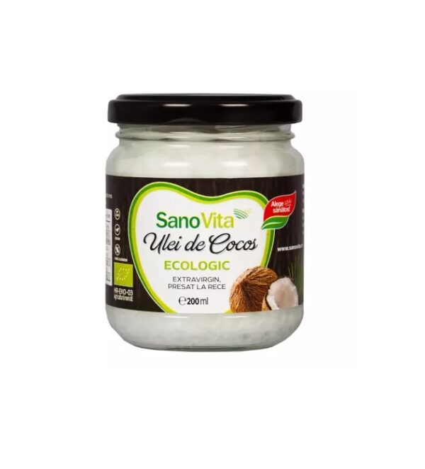 Ulei de Cocos Ecologic, 200 ml, Sanovita
