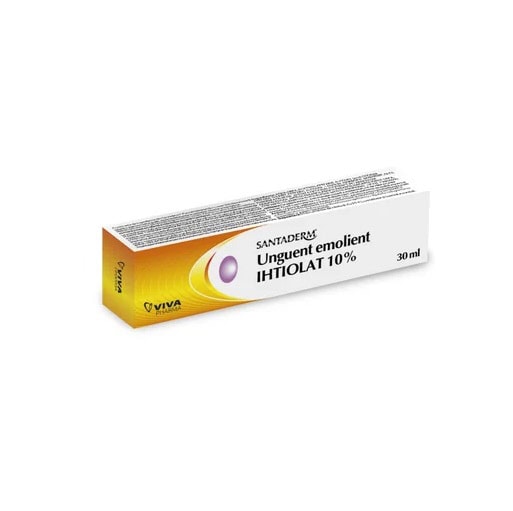 Unguent Emolient Ihtiolat 10% Santaderm, 30 ml, Vitalia