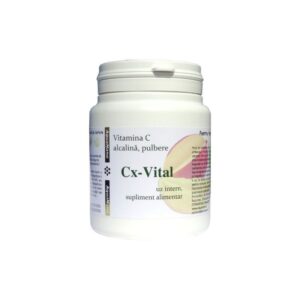 Supliment de vitamina C alcalină tamponată, 100g, pentru sănătate optimă.