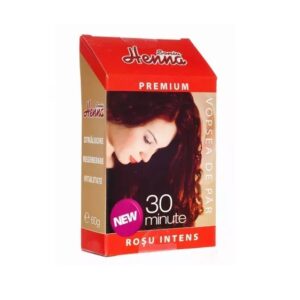 Vopsea de Par cu Henna Nuanta Rosu Intens Sonia Henna, 60 g, Kian Cosmetics