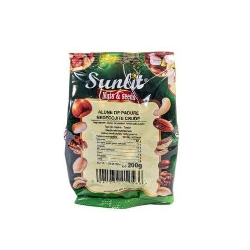 Alune Padure Nedecojite Crude, 200 g, Depal