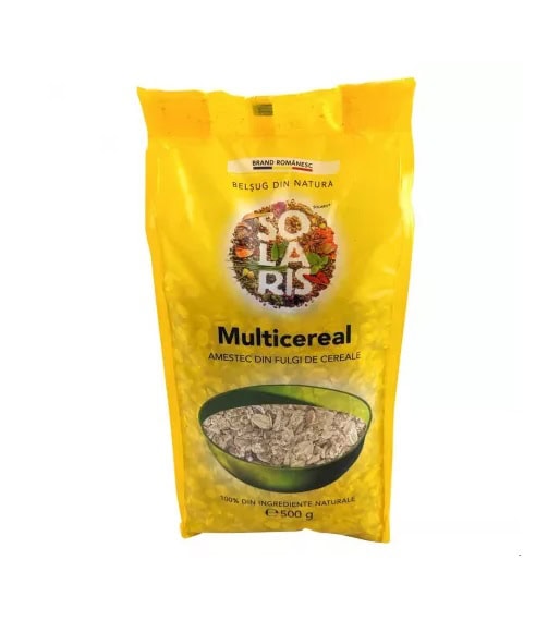 Amestec de Fulgi Multicereal, 500 g, Solaris