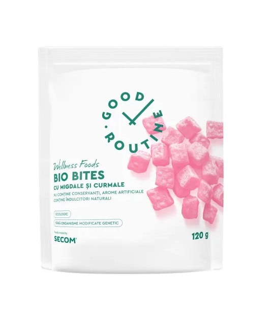 Bio Bites cu Migdale si Curmale, 120 g, Good Routine
