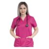 Bluza Chirurgicala Unisex, Culoare Ciclam, Marime L, Medis