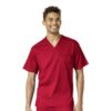 Bluza Chirurgicala Unisex, Culoare Rosu, Marime XS, Medis