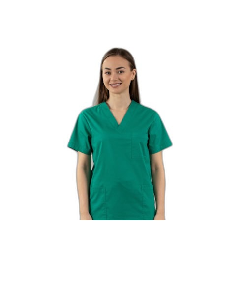 Bluza Chirurgicala Unisex, Culoare Verde, Marime XL, Medis
