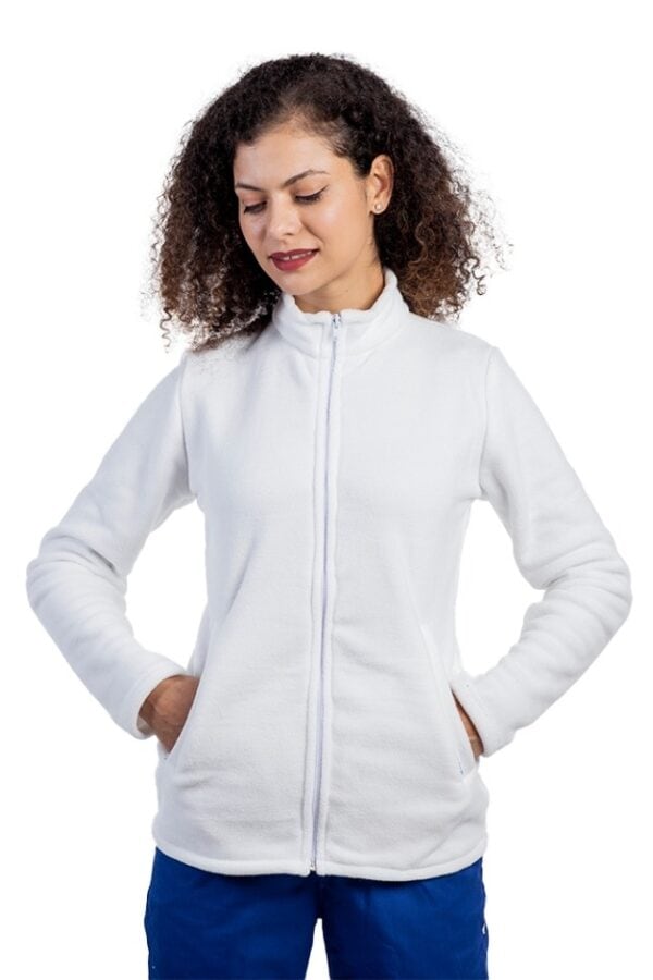 Bluza Medicala Polar Alba, Marimea M, RubStar