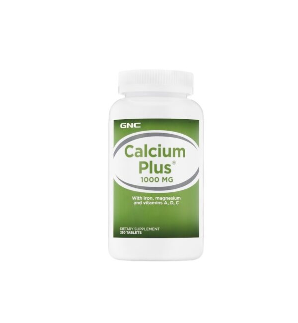 Calcium Plus® 1000 mg, Calciu, 250 Tablete, GNC