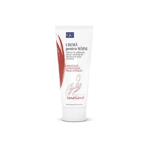 Crema Emolienta pentru Maini Q4U, 100ml, Tis Farmaceutic