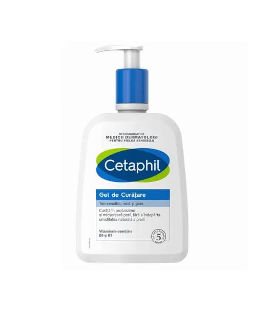Gel de Curatare pentru Ten Normal-Gras, 236 ml, Cetaphil