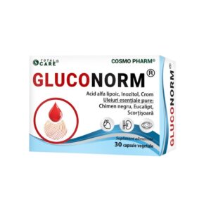 Gluconorm, 30 Capsule Vegetale, Cosmopharm