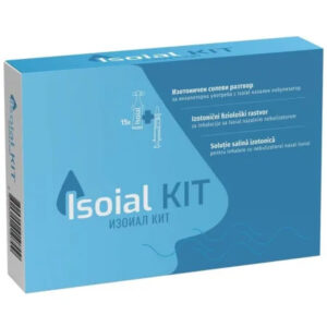 Isoial Kit Solutie Salina pentru Nas Infundat + Nebulizator Nazal, 15flacoane x 5ml, Naturpharma