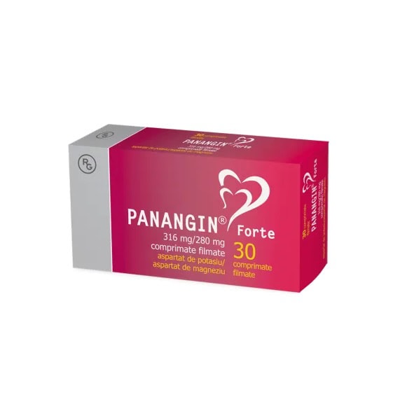 Panangin Forte, 316 mg/280 mg, 30 Comprimate Filmate, Gedeon Richter