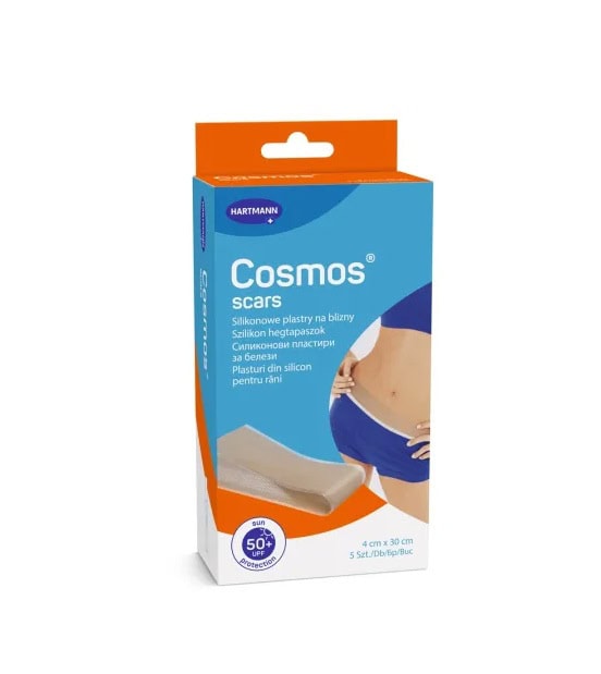 plasturi-pentru-ingrijirea-cicatricilor-cosmos-scars-4-cm-x-30-cm-5-bucati-hartmann-O41506-farmacia-morpheus Plasturi pentru Ingrijirea Cicatricilor Cosmos Scars, 4 cm x 30 cm, 5 Bucati, Hartmann
