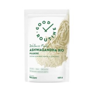 Pulbere de Ashwagandha Bio, 125 g, Good Routine