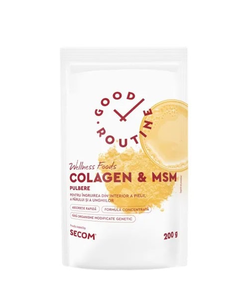 Pulbere de Colagen si MSM, 200 g, Good Routine