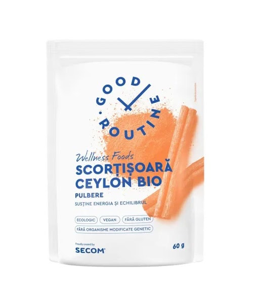 Pulbere de Scortisoara Ceylon Bio, 60 g, Good Routine