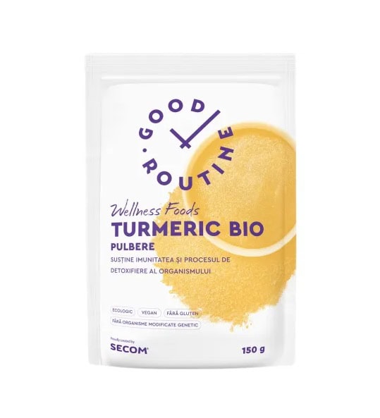 Pulbere de Turmeric Bio, 150 g, Good Routine
