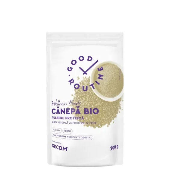 Pulbere Proteica Bio de Canepa, 200 g, Good Routine