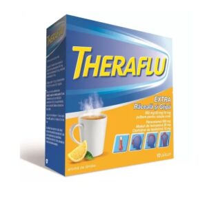 Theraflu Extra Raceala si Gripa, 650 mg/20 mg/10 mg, 10 Plicuri, Gsk