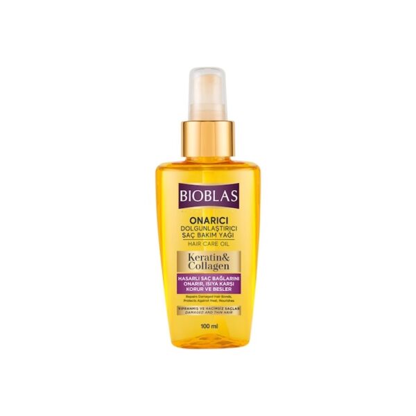 Tratament de Par cu Colagen si Keratina, 100 ml, pentru Par Subtire si Deteriorat, Bioblas