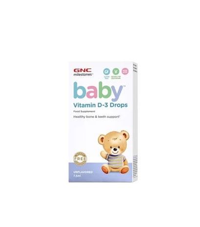 Vitamina D-3 Picaturi pentru Copii Intre 0 - 4+ Ani, 7.5ml, GNC